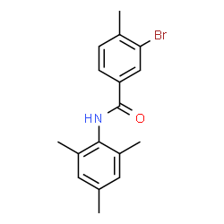 ChemSpider 2D Image | 3-Bromo-N-mesityl-4-methylbenzamide | C17H18BrNO