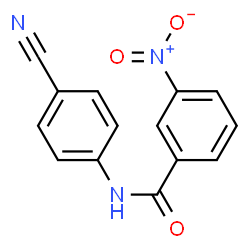 ChemSpider 2D Image | N-(4-Cyanophenyl)-3-nitrobenzamide | C14H9N3O3