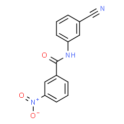 ChemSpider 2D Image | N-(3-Cyanophenyl)-3-nitrobenzamide | C14H9N3O3