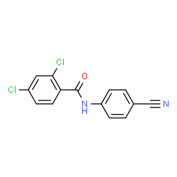ChemSpider 2D Image | 2,4-Dichloro-N-(4-cyanophenyl)benzamide | C14H8Cl2N2O
