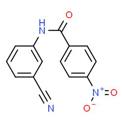 ChemSpider 2D Image | N-(3-Cyanophenyl)-4-nitrobenzamide | C14H9N3O3
