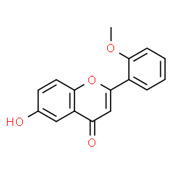 ChemSpider 2D Image | 6-Hydroxy-2'-methoxyflavone | C16H12O4
