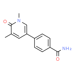 ChemSpider 2D Image | 4-(1,5-Dimethyl-6-Oxidanylidene-Pyridin-3-Yl)benzamide | C14H14N2O2