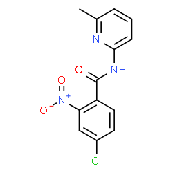 ChemSpider 2D Image | N1-(6-methyl-2-pyridyl)-4-chloro-2-nitrobenzamide | C13H10ClN3O3