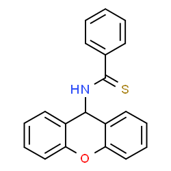 ChemSpider 2D Image | N-(9H-Xanthen-9-yl)benzenecarbothioamide | C20H15NOS
