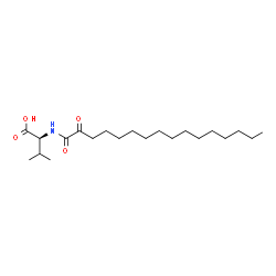 ChemSpider 2D Image | N-(2-Oxohexadecanoyl)-L-valine | C21H39NO4
