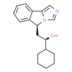 ChemSpider 2D Image | (1R)-1-Cyclohexyl-2-[(5S)-5H-imidazo[5,1-a]isoindol-5-yl]ethanol | C18H22N2O