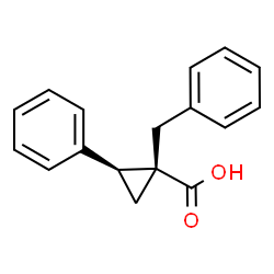 ChemSpider 2D Image | (1S,2S)-1-Benzyl-2-phenylcyclopropanecarboxylic acid | C17H16O2