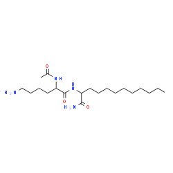 ChemSpider 2D Image | 2-[(N~2~-Acetyllysyl)amino]dodecanamide | C20H40N4O3