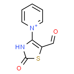 ChemSpider 2D Image | 1-(5-Formyl-2-oxo-2,3-dihydro-1,3-thiazol-4-yl)pyridinium | C9H7N2O2S