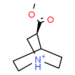 ChemSpider 2D Image | (3S)-3-(Methoxycarbonyl)-1-azoniabicyclo[2.2.2]octane | C9H16NO2