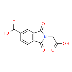ChemSpider 2D Image | 2-(Carboxymethyl)-1,3-dioxo-5-isoindolinecarboxylic acid | C11H7NO6