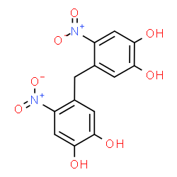 ChemSpider 2D Image | 4,4'-Methylenebis(5-nitro-1,2-benzenediol) | C13H10N2O8