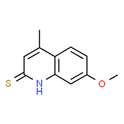 ChemSpider 2D Image | 7-Methoxy-4-methylquinoline-2-thiol | C11H11NOS