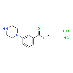 ChemSpider 2D Image | Methyl 3-(1-piperazinyl)benzoate dihydrochloride | C12H18Cl2N2O2
