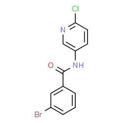 ChemSpider 2D Image | 3-Bromo-N-(6-chloro-3-pyridinyl)benzamide | C12H8BrClN2O