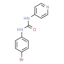 ChemSpider 2D Image | 1-(4-Bromophenyl)-3-(4-pyridinyl)urea | C12H10BrN3O