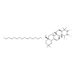 ChemSpider 2D Image | Pentadecyl (1alpha,2beta,3beta)-1,2,3-trihydroxyolean-12-en-28-oate | C45H78O5