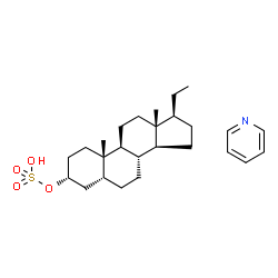 ChemSpider 2D Image | (3alpha,5beta)-Pregnan-3-yl hydrogen sulfate - pyridine (1:1) | C26H41NO4S