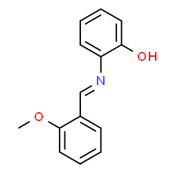 ChemSpider 2D Image | 2-[(E)-(2-Methoxybenzylidene)amino]phenol | C14H13NO2