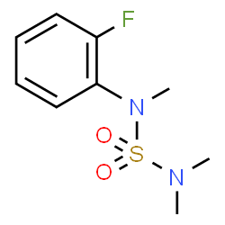 ChemSpider 2D Image | N-(2-Fluorophenyl)-N,N',N'-trimethylsulfuric diamide | C9H13FN2O2S