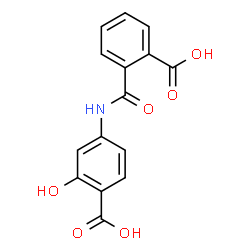 ChemSpider 2D Image | 4-[(2-Carboxybenzoyl)amino]-2-hydroxybenzoic acid | C15H11NO6