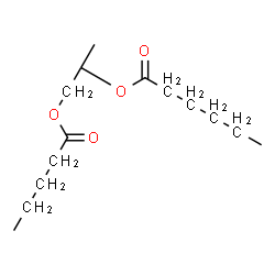 ChemSpider 2D Image | (2S)-1-(Pentanoyloxy)-2-propanyl hexanoate | C14H26O4