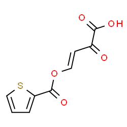 ChemSpider 2D Image | (3E)-2-Oxo-4-[(2-thienylcarbonyl)oxy]-3-butenoic acid | C9H6O5S
