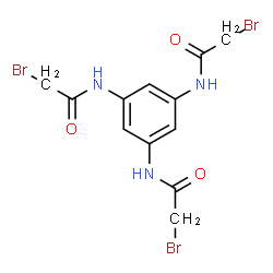 ChemSpider 2D Image | N,N',N''-Benzene-1,3,5-triyltris(2-bromoacetamide) | C12H12Br3N3O3