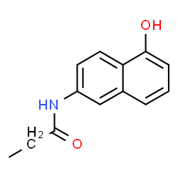 ChemSpider 2D Image | N-(5-Hydroxy-2-naphthyl)propanamide | C13H13NO2