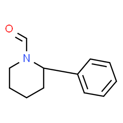ChemSpider 2D Image | (2R)-2-Phenyl-1-piperidinecarbaldehyde | C12H15NO