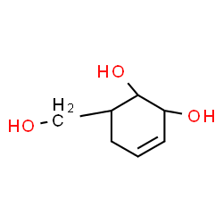 ChemSpider 2D Image | (1R,2R,6R)-6-(Hydroxymethyl)-3-cyclohexene-1,2-diol | C7H12O3