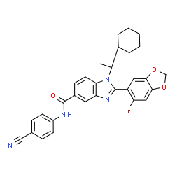 ChemSpider 2D Image | AZ3451 | C30H27BrN4O3