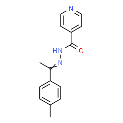 ChemSpider 2D Image | N'-[1-(4-Methylphenyl)ethylidene]isonicotinohydrazide | C15H15N3O