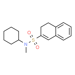 ChemSpider 2D Image | N-Cyclohexyl-N-methyl-3,4-dihydro-2-naphthalenesulfonamide | C17H23NO2S