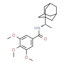 ChemSpider 2D Image | N-[(1S)-1-(Adamantan-1-yl)ethyl]-3,4,5-trimethoxybenzamide | C22H31NO4