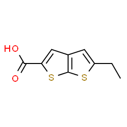 ChemSpider 2D Image | 5-Ethylthieno[2,3-b]thiophene-2-carboxylic acid | C9H8O2S2