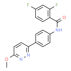 ChemSpider 2D Image | 2,4-Difluoro-N-[4-(6-methoxy-3-pyridazinyl)phenyl]benzamide | C18H13F2N3O2