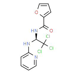 ChemSpider 2D Image | N-[(1S)-2,2,2-Trichloro-1-(2-pyridinylamino)ethyl]-2-furamide | C12H10Cl3N3O2