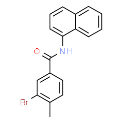 ChemSpider 2D Image | 3-Bromo-4-methyl-N-(1-naphthyl)benzamide | C18H14BrNO
