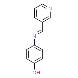 ChemSpider 2D Image | 4-[(Pyridin-3-ylmethylene)-amino]-phenol | C12H10N2O