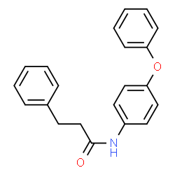 ChemSpider 2D Image | N-(4-Phenoxyphenyl)-3-phenylpropanamide | C21H19NO2