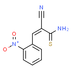 ChemSpider 2D Image | (2Z)-2-Cyano-3-(2-nitrophenyl)-2-propenethioamide | C10H7N3O2S