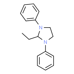 ChemSpider 2D Image | 2-Ethyl-1,3-diphenylimidazolidine | C17H20N2