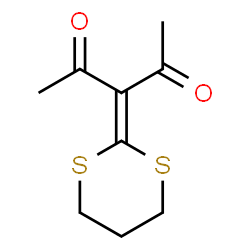 ChemSpider 2D Image | 3-(1,3-Dithian-2-ylidene)-2,4-pentanedione | C9H12O2S2