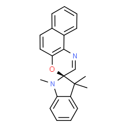 ChemSpider 2D Image | (2R)-1,3,3-Trimethyl-1,3-dihydrospiro[indole-2,3'-naphtho[2,1-b][1,4]oxazine] | C22H20N2O