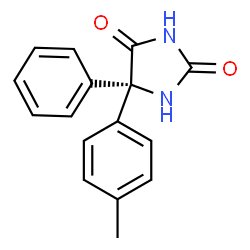 ChemSpider 2D Image | (S)-5-(p-methylphenyl)-5-phenylhydantoin | C16H14N2O2
