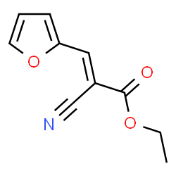 ChemSpider 2D Image | ETHYL 2-CYANO-3-(2-FURANYL)ACRYLATE | C10H9NO3