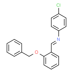 ChemSpider 2D Image | N-{(E)-[2-(Benzyloxy)phenyl]methylene}-4-chloroaniline | C20H16ClNO