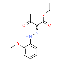 ChemSpider 2D Image | Ethyl 2-[(2-methoxyphenyl)hydrazono]-3-oxobutanoate | C13H16N2O4